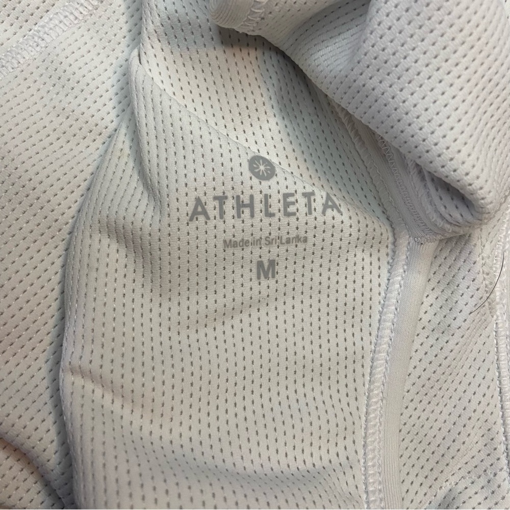 Athleta White Cut Out Sports Bra - Picture 2 of 8